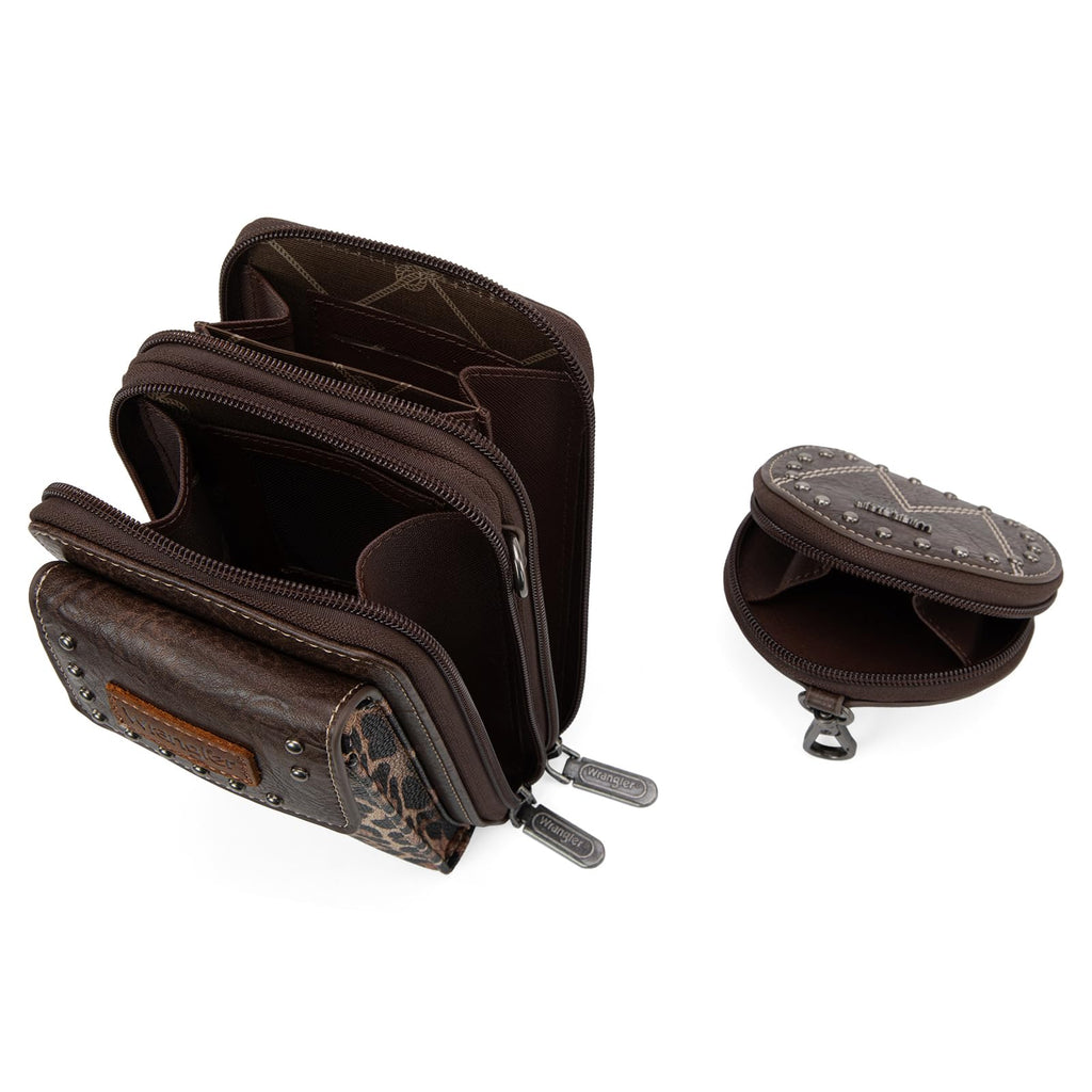 Wrangler 3Pcs Doctor Bag Sets for Women Top-handle Satchel Bag with Cell Phone Handbag and Coin Purse