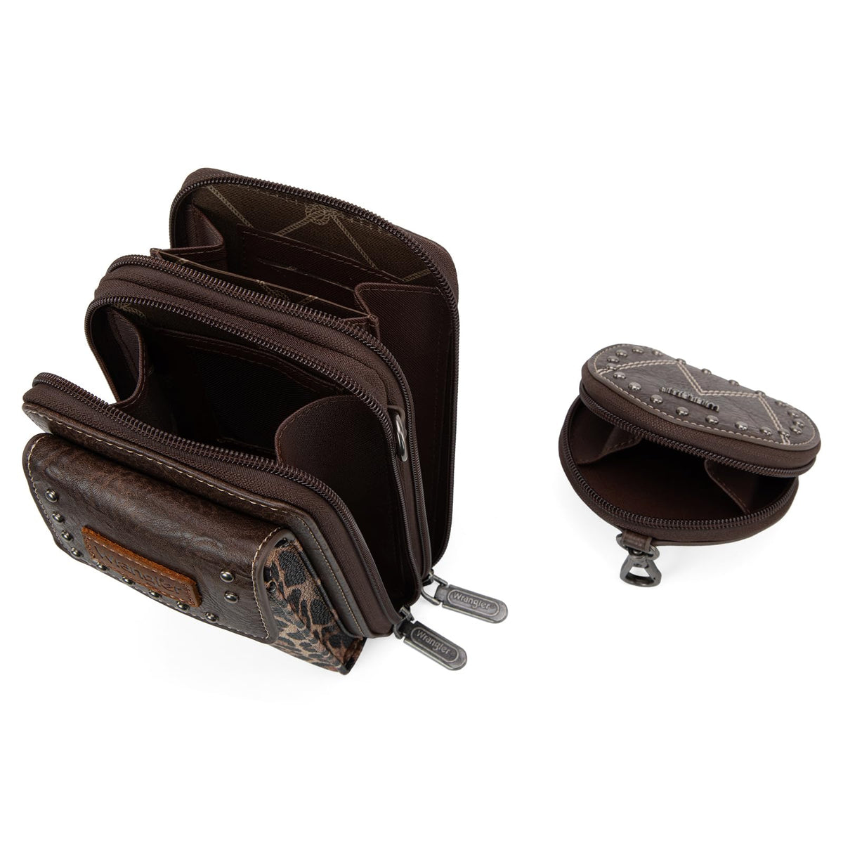 Wrangler 3Pcs Doctor Bag Sets for Women Top-handle Satchel Bag with Cell Phone Handbag and Coin Purse