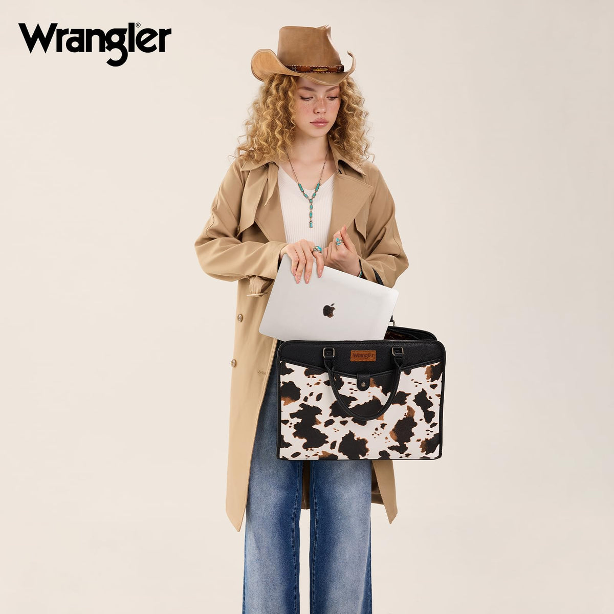 Wrangler Laptop Tote Bag for Women Fits 15.6 In Laptop for Travel and Work