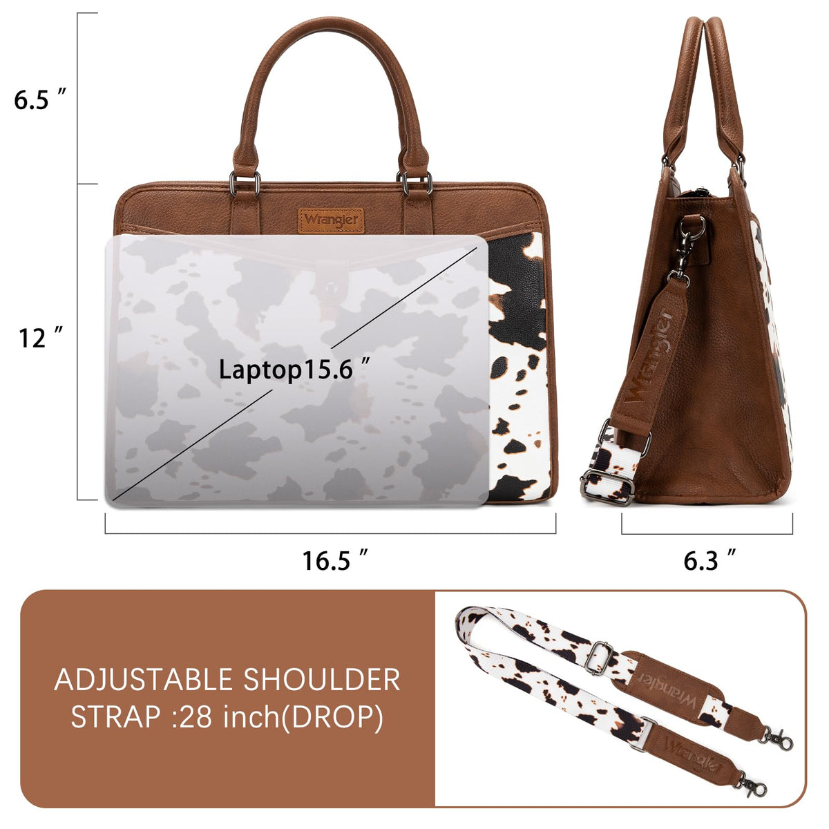 Wrangler Laptop Tote Bag for Women Fits 15.6 In Laptop for Travel and Work