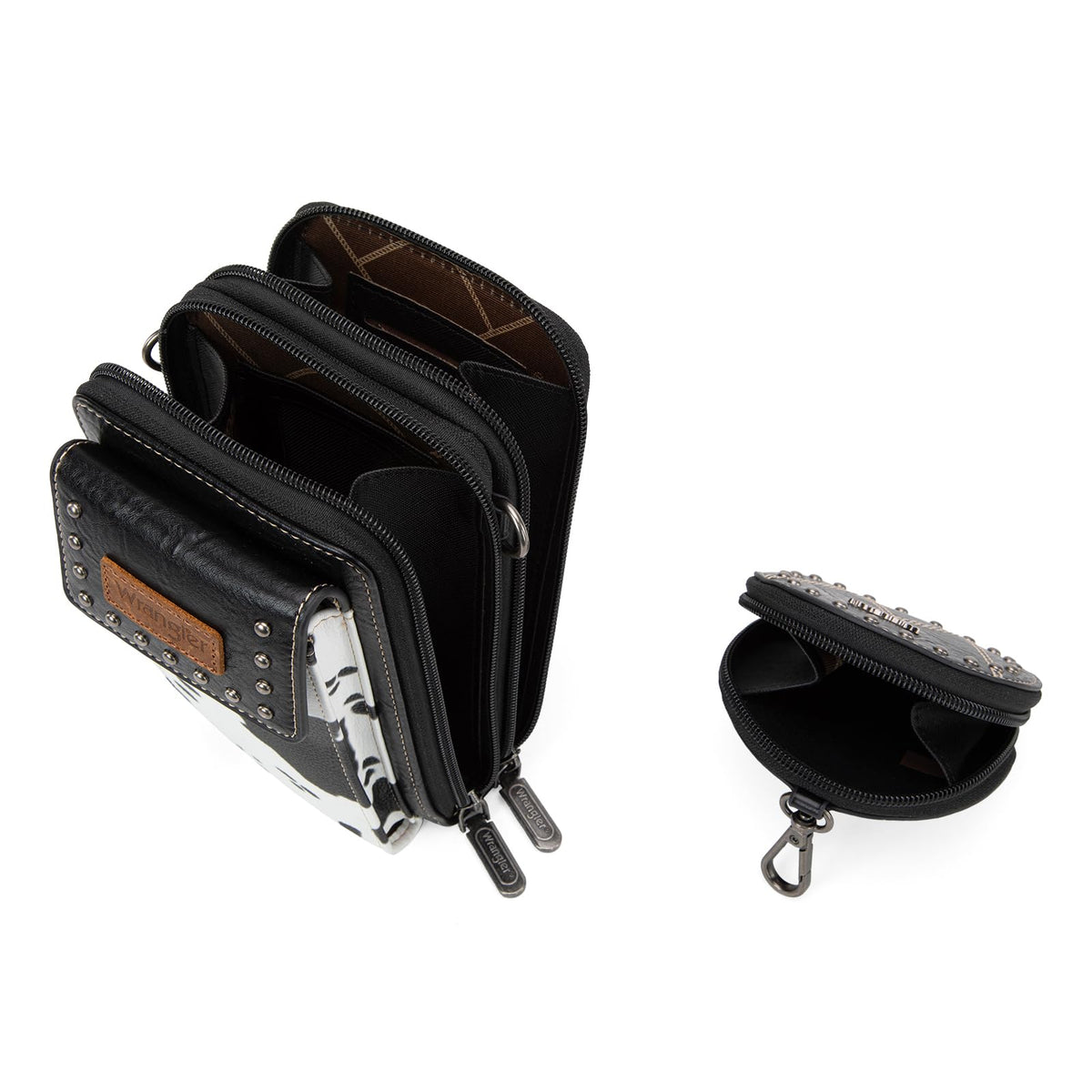 Wrangler 3Pcs Doctor Bag Sets for Women Top-handle Satchel Bag with Cell Phone Handbag and Coin Purse