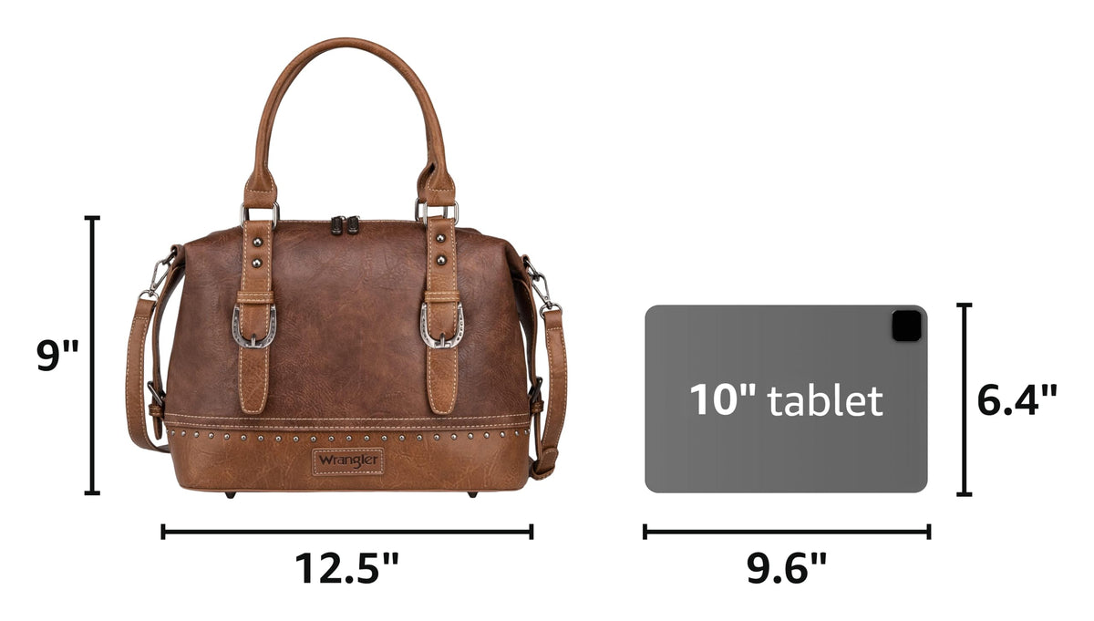 Wrangler Doctor Bag Top Handle Purse Hobo Shoulder Barrel Satchel Handbags for Women