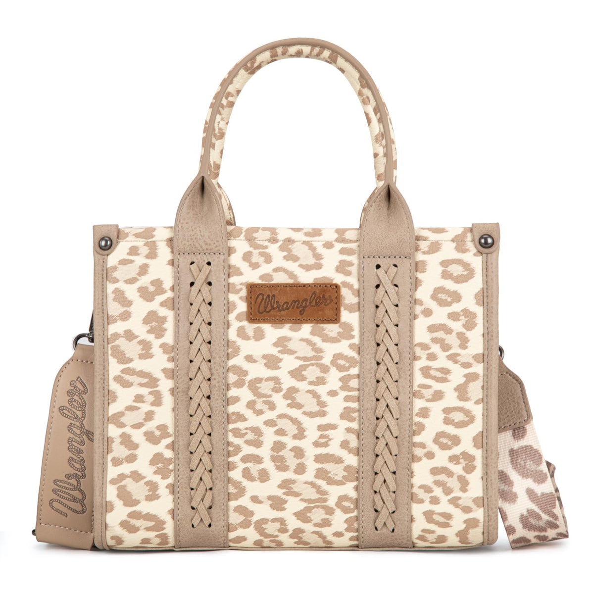 Wrangler Cow Print Tote Bag for Women Western Purse Boho Top Handle Satchel Handbag with Signature Strap