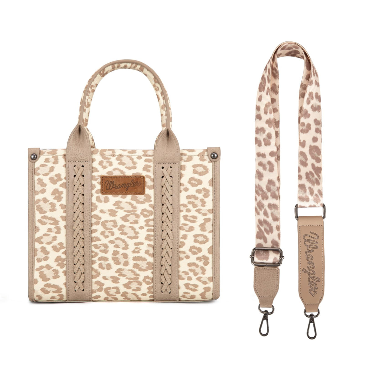 Wrangler Cow Print Tote Bag for Women Western Purse Boho Top Handle Satchel Handbag with Signature Strap