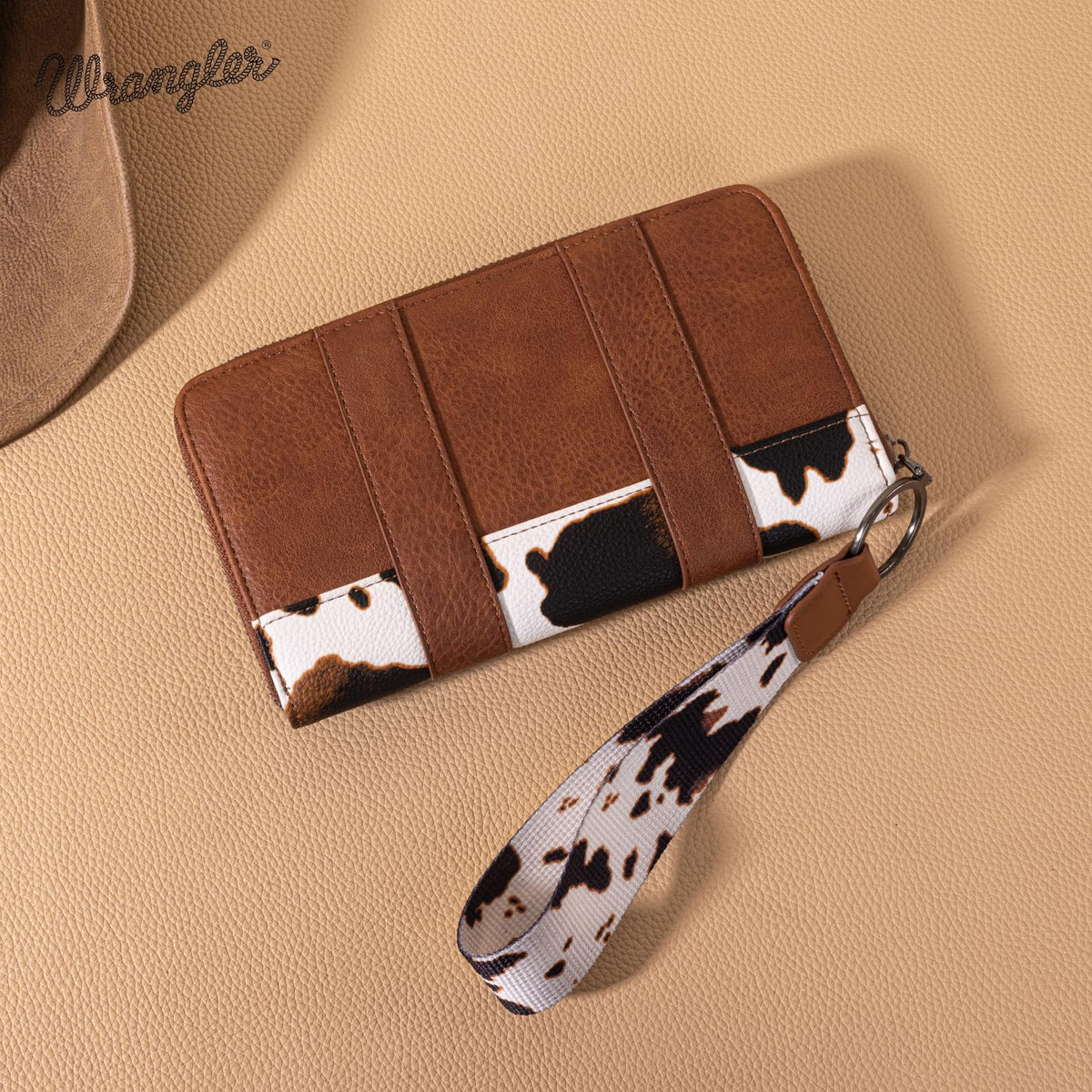Wrangler Wristlet Western Wallet Women Cow Wallets for Cards Coins Cash