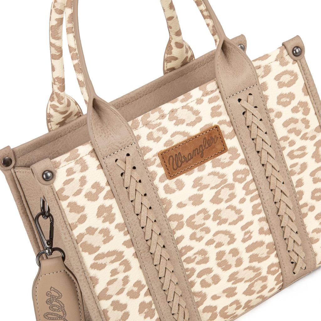 Wrangler Cow Print Tote Bag for Women Western Purse Boho Top Handle Satchel Handbag with Signature Strap