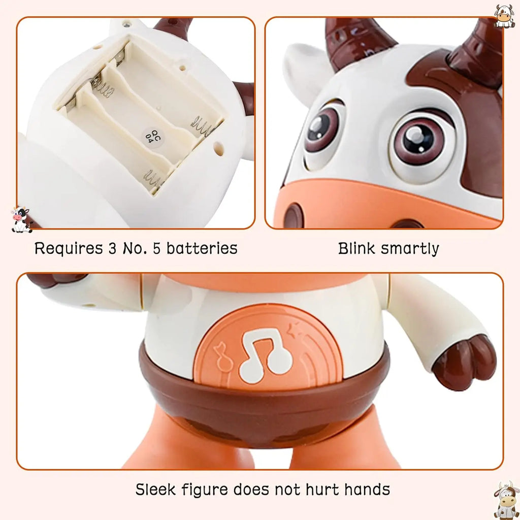 Interactive Dancing Baby Cow – Musical Electric Plush Toy
