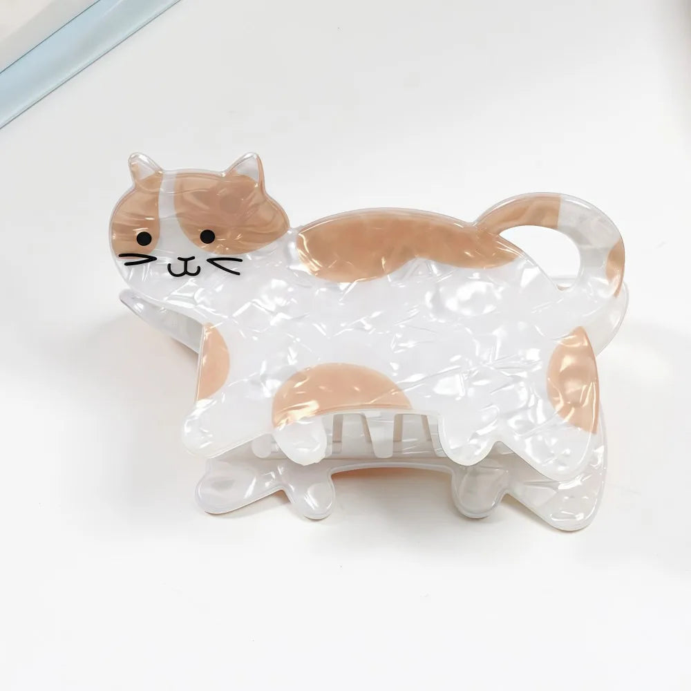 Aesthetic Cow & Dog Hair Claw Clip