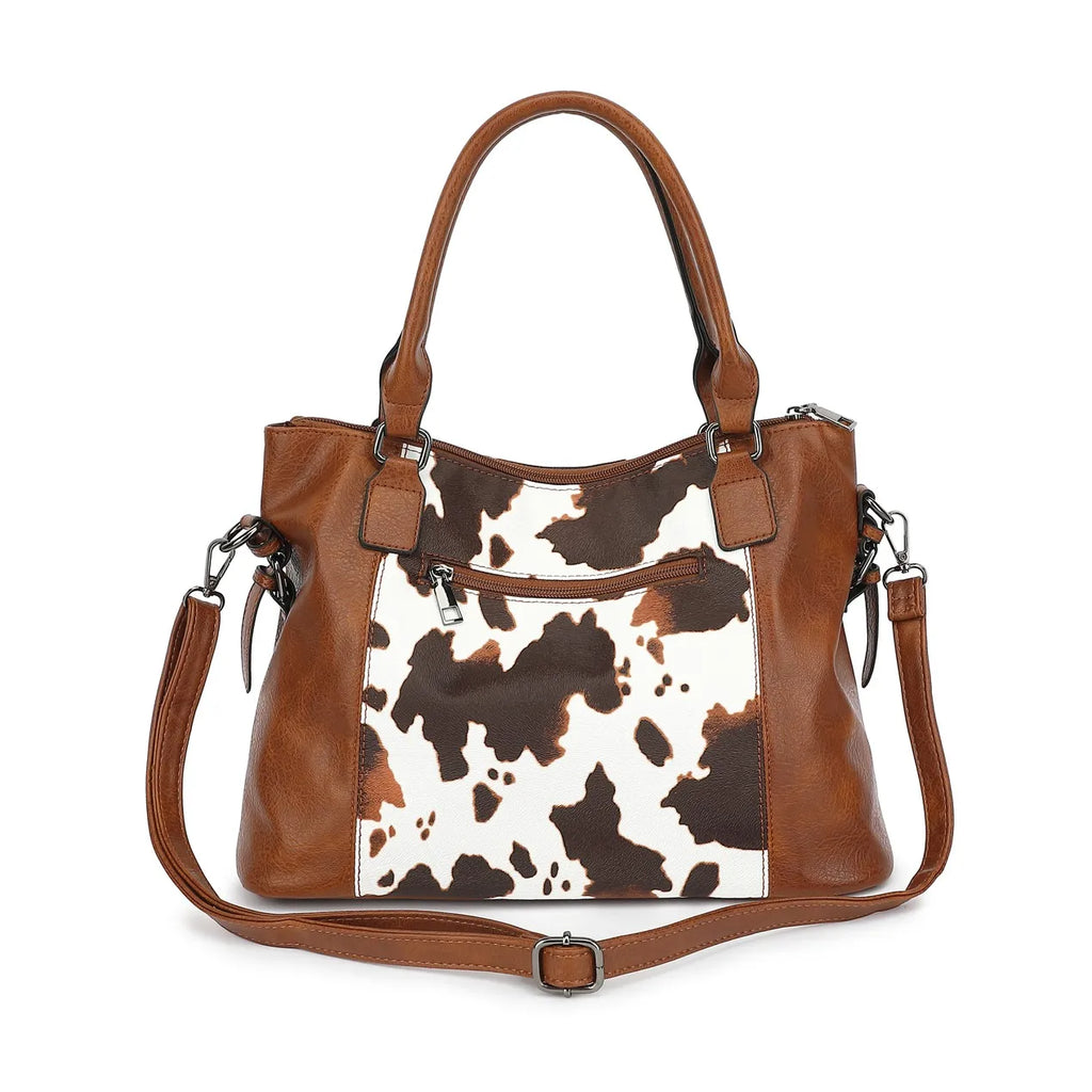 The Ultimate Cow Print Tote & Handbag Combination Set