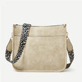 Women's Small PU Leather Crossbody Bag – Cute Fashion Messenger & Shoulder Purse with Trendy Cow Print and Leopard Straps