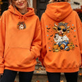 Highland Cow Pumpkin Coffee Hoodie - Cute Fall Pullover