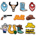 Western Cowboy Shoe Charms (12-Piece Set)