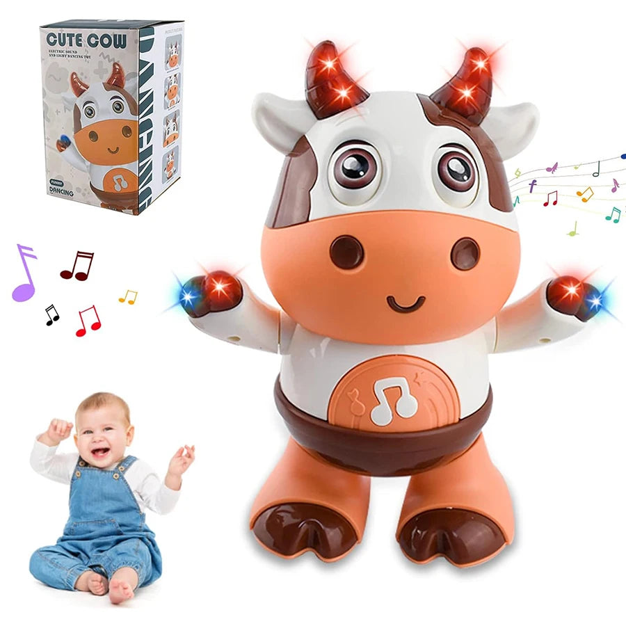 Interactive Dancing Baby Cow – Musical Electric Plush Toy