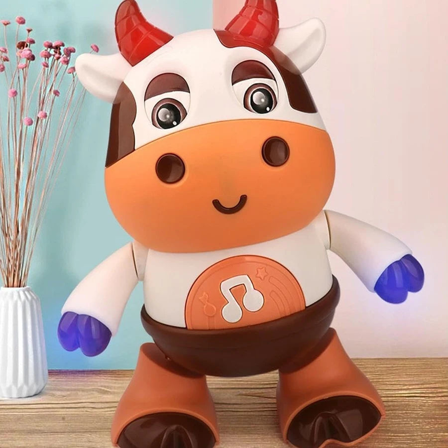 Interactive Dancing Baby Cow – Musical Electric Plush Toy