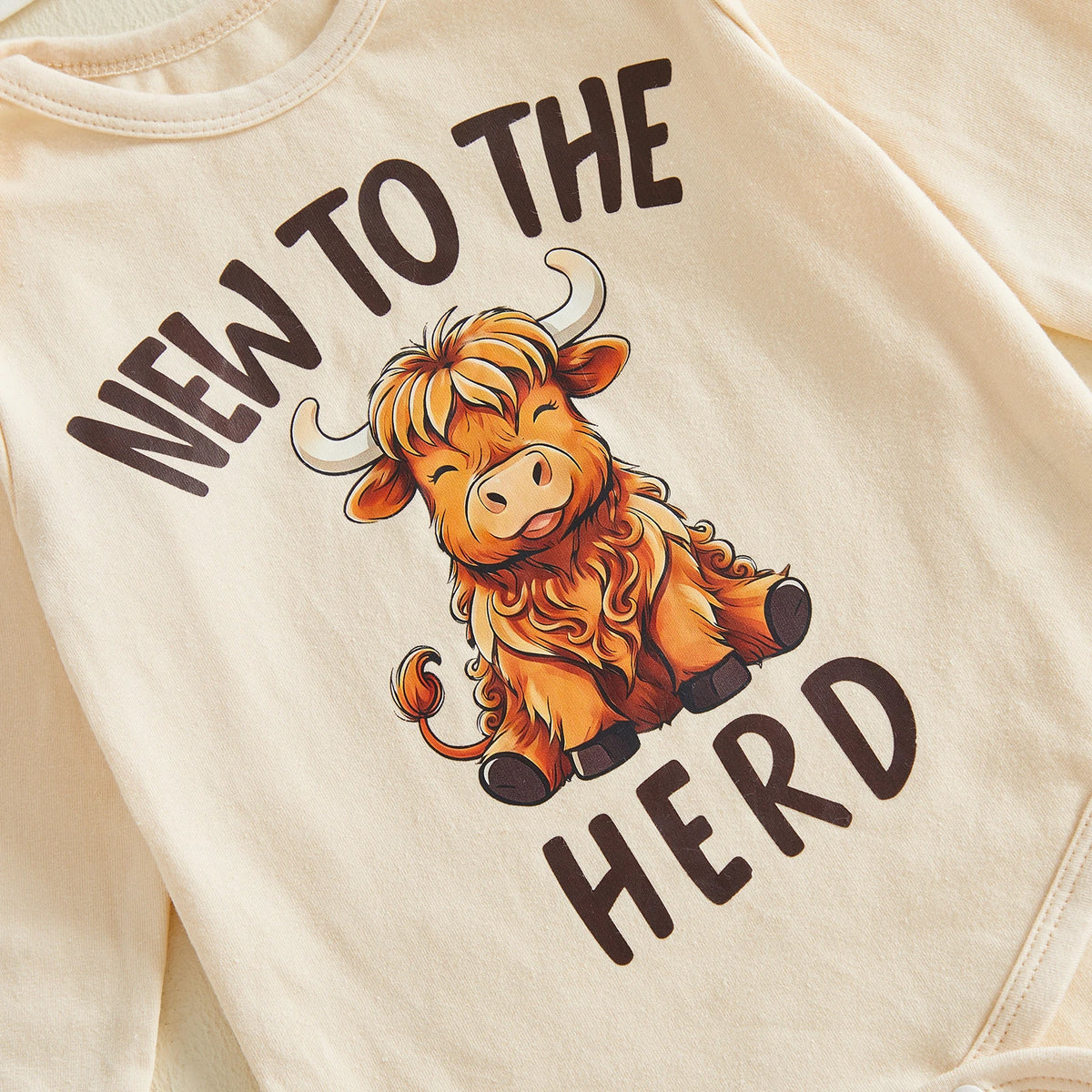 Baby Boy Letter Romper & Cow Print Pants Set with Matching Hat